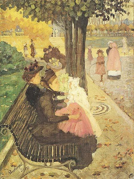 Maurice Prendergast The Tuileries Gardens oil painting image